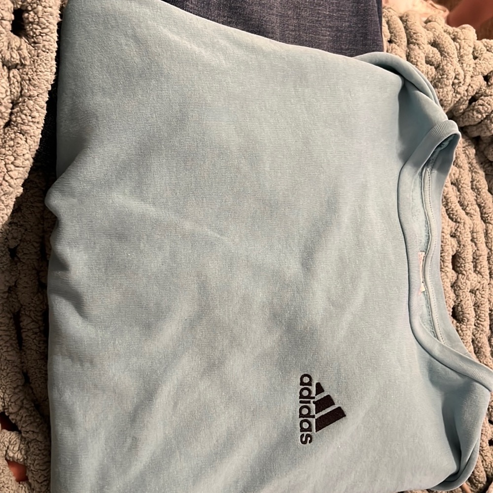 Light blue Adidas sweatshirt